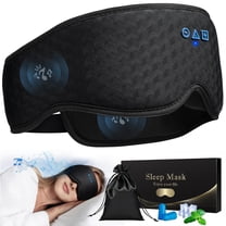 Sleep Mask with Bluetooth 5.4 Headphones – FACEMOON 3D Blackout Eye Cover, Zero Eye Pressure