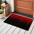 thumbnail image 4 of Red Black Ombre Front Door Rugs 2x3 ft Abstract Modern Lines Gradient Small Rug for Entryway Non Slip Washable Bathroom Door Mat Absorbent Floor Mat for Indoor Entrance, 4 of 9