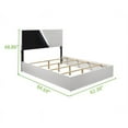 thumbnail image 4 of Camilla Queen 5 Pc Bedroom Set made with Engineered Wood in White & Black, 4 of 13