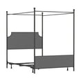 thumbnail image 3 of Hillsdale Furniture McArthur Metal Upholstered Canopy Queen Bed, Black Matte with Gray, 3 of 11
