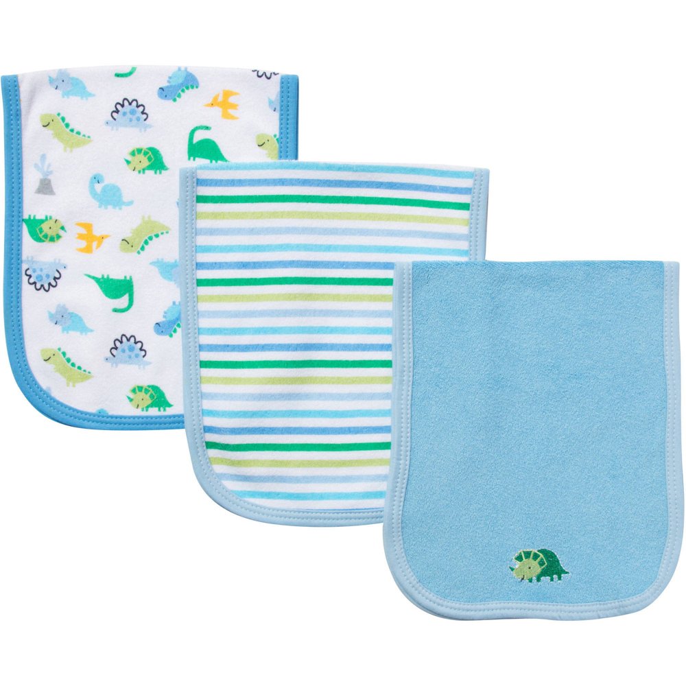 Gerber Terry Burp Cloth, 3pk Boys