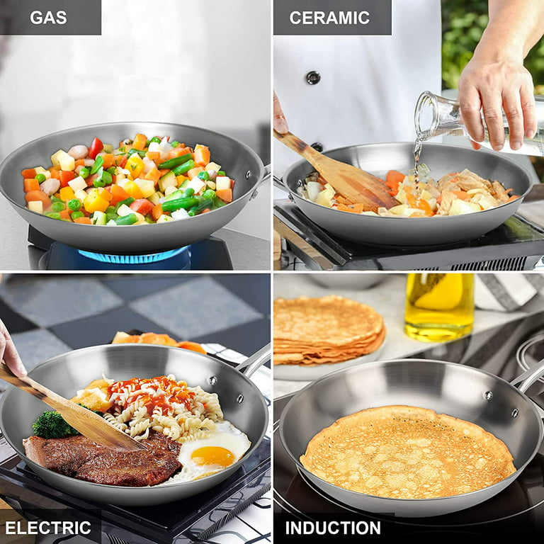 DELARLO Whole body Tri-Ply Stainless Steel induction Cooking Small