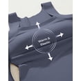 thumbnail image 5 of Women'S U Neck Shapewear Built-in Bra Tank High Strechy Sleeveless Slim Fit Tops Camisole Tops Blue M, 5 of 8