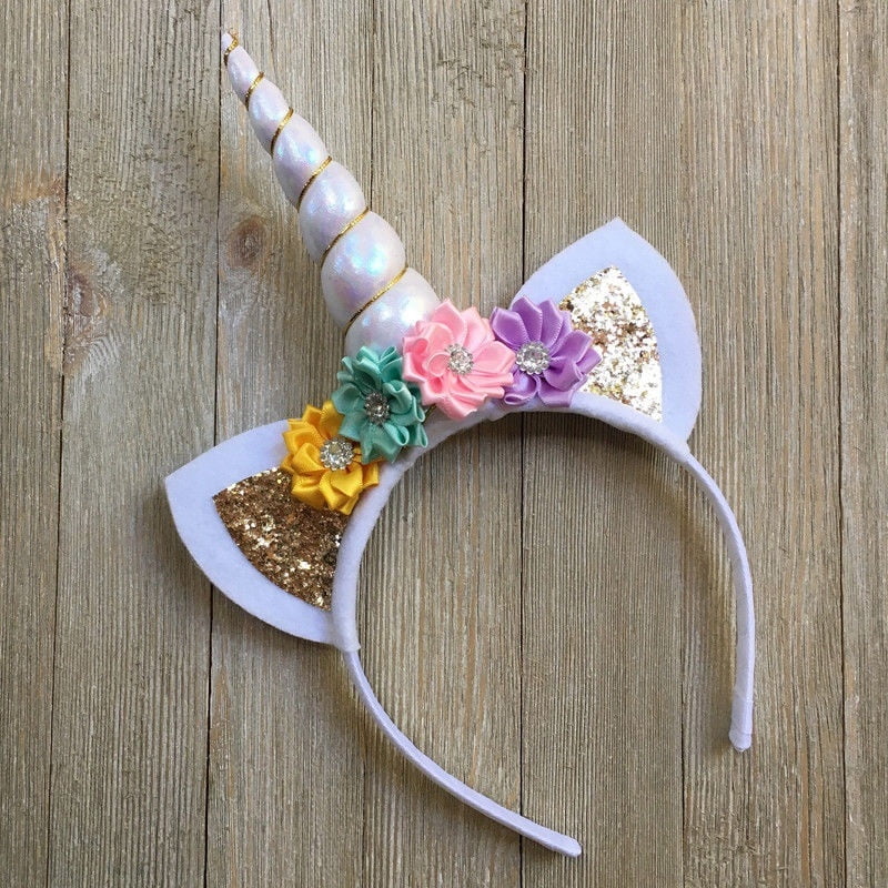 Unicorn Horn Head Party Kid Hair Band Headband Fancy Dress Cosplay