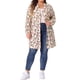 thumbnail image 2 of Cárdigan ligero floral para mujer de tallas grandes Agnes Orinda 3X Beige, 2 of 6