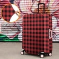 thumbnail image 4 of Red and White Checkered Pattern Luggage Cover Fashion Suitcase Cover Baggage Covers Fit 25-28 Inch Luggage (Go Travel), 4 of 5