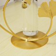 thumbnail image 2 of fastboy Vase en Verre Hydroponique Moderne Cadre en Métal Terrarium pour Décoration de Bureau Rond Or 1Set, 2 of 6