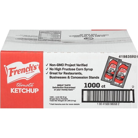 French s Tomato Ketchup Single-Serve Packets (1 000 ct.)