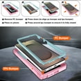 thumbnail image 2 of Jshru for Samsung Galaxy S25 Ultra Case with Slide Camera Cover | 2Pcs Screen Protector, 360°Rotation Ring Kickstand Drop Protector Cover for Galaxy S25 Ultra, Mint, 2 of 7