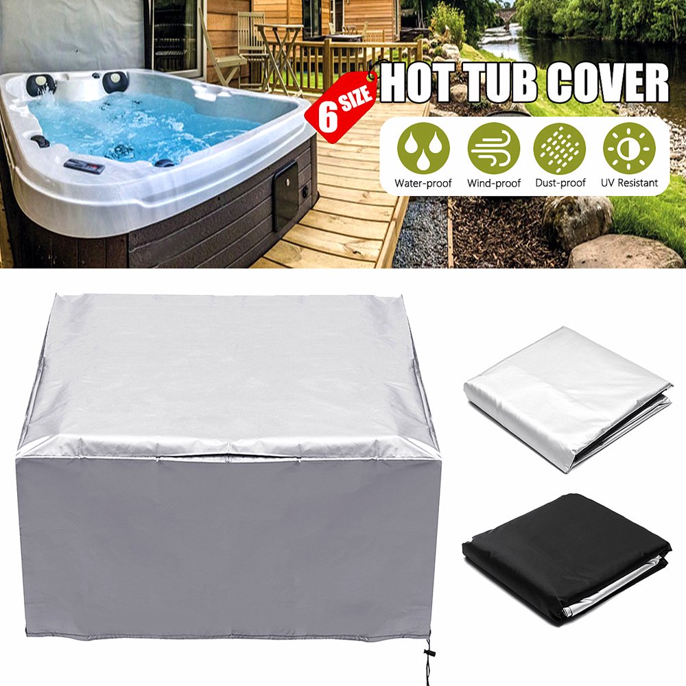 Waterproof Hot Tub Spa Cover Cap Water Resistant
