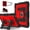 Black+Red, variant on Rugged Case for Apple iPad Air 11 Inch M4 M3 M2 2026/2025/2024/ iPad Air 5th 4th Gen 10.9", Heavy Duty Tablet Case with Kickstand, Pencil Holder & Detachable Shoulder Strap,Black