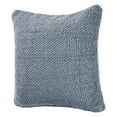 thumbnail image 6 of Ox Bay Gavin 20" x 20" Frost Blue Solid Cotton and Linen Adult Decorative Throw Pillow, 6 of 7