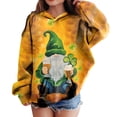 thumbnail image 5 of Staki St Patricks Sweatshirt Kids St Patricks Day Hoodie Long Sleeve Graphic Sweatshirt 3-12Y(Khaki,4-5 Years), 5 of 6