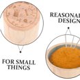 thumbnail image 3 of Circular Wooden Sewing Needle Holder Pincushion Box Capacity Multifunction Pin Cushion with Embroidery, 3 of 8