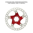 thumbnail image 4 of Disque de Frein de Vélo de Route, Rotor de Refroidissement en Acier Inoxydable avec 6 Grands Disques de Frein Flottants Rouges Creux pour Remplacement, 4 of 8