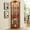 Brown, variant on Spaco Corner Curio Cabinet, Glass Doors, Metal Handles, Lighted Interior, 15.35"L x 15.35"W x 69.59"H