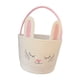 thumbnail image 5 of Cesta de conejito de Pascua Cesta de huevos de Pascua vacía para regalos de fiesta infantiles Rosa y blanco, 5 of 9