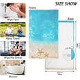 thumbnail image 2 of Coolnut 16x28 Inch Face Hand Towel Set Summer Beautiful Sea Top View Cotton Washcloths, Quick-Dry Highly Absorbent Bath Towels 2 Pcs for Bathroom Ktichen Travel SPA Gym, 2 of 6