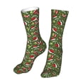 thumbnail image 6 of KLL Christmas Hat sock Print Womens Crew Socks Athletic Middle Tube Long Socks Novelty Socks Gifts For Men, 6 of 7