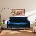 thumbnail image 6 of Enor Furniture Casey 70" Cushion Back Upholstered Modern Velvet Sofa in Blue, 6 of 8