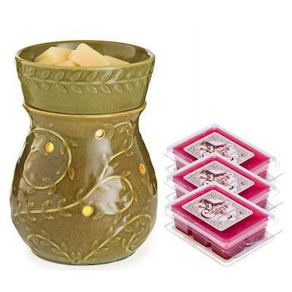 IVY  Illumination Fragrance Warmer Gift Set with 3 Courtneys Wax Melts - MULBERRY