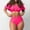 M-Hot Rose, variante sur Kcodviy Maillot de Bain pour Femme Tankini 2 Short de Bain pour Femme et Haut de Bikini Pièce Maillot Normal Haut de Bain Dos Nu 2 Pcs Imprimé Réglable Couleur Imprimée Rembourré à Bretelles Maillots de Bain Vacances Tenue de Plage