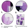 thumbnail image 3 of Designart "Cubism Brush in Tachisme Purple III" Abstract Framed Wall Art - Modern Purple Tachisme Bedroom Framed Canvas Wall Art, 3 of 6
