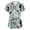 Light Gray, variant on V-Neck Medical Scrub Top for Women with Cute Cat Print & Pockets - Breathable Side-Slit Nursing Uniform for Women's Vet, Hospital & Clinic Workwear Khaki S