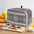 thumbnail image 2 of Toaster Cover 4 Slice, Dustproof Bakeware Oven Protector with Top Hook, Waterproof Small Kitchen Appliance Toasters Dust Cover, 12"x11"x8", 2 of 9