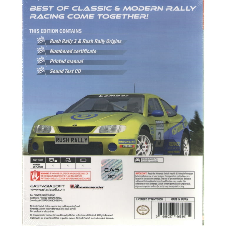 Rush Rally Collection Limited Edition for Nintendo Switch