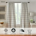thumbnail image 2 of Cortina de ventana Elrene Home Fashions Brighton Plaid Indigo 52 x 108, 2 of 7