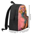 thumbnail image 2 of Lsque Cowboy Boots With Flowers Pattern Adult Backpack – Durable & Lightweight PU Canvas Storage Bag , 15” Laptop Compartment, and Multiple Pockets, 2 of 7