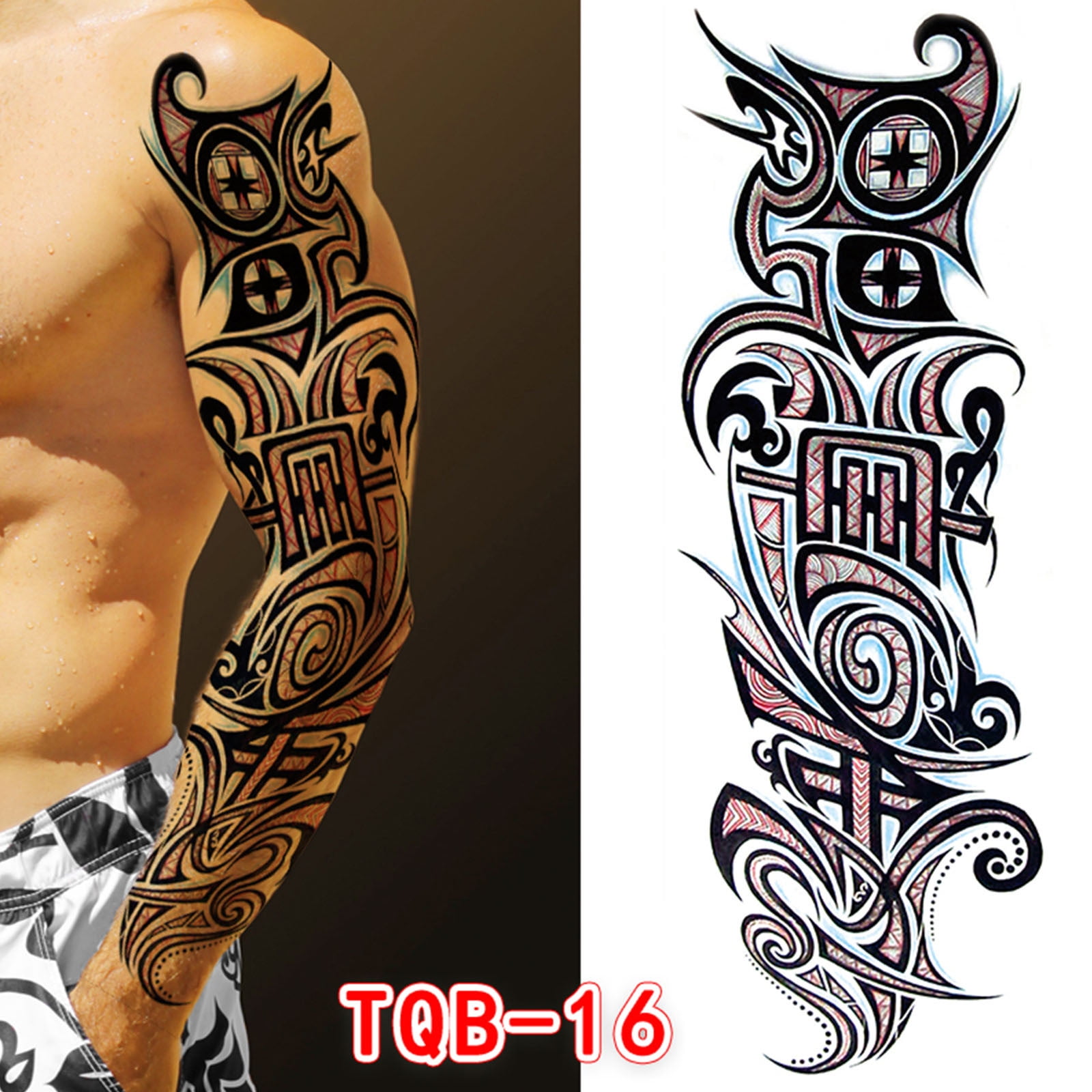 Men Arm Tattoo Temporary Tattoos Sticker Fake Tatoo Hot 3D Art Waterproof Tattoo accessories Men Arm Tattoo Temporary Tattoos Sticker Fake Tatoo Hot 3D Art Waterproof Tattoo accessories