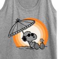 thumbnail image 3 of Peanuts - Summer Edition - Snoopy & Woodstock Relaxing - Women's Racerback Tank Top, 3 of 5