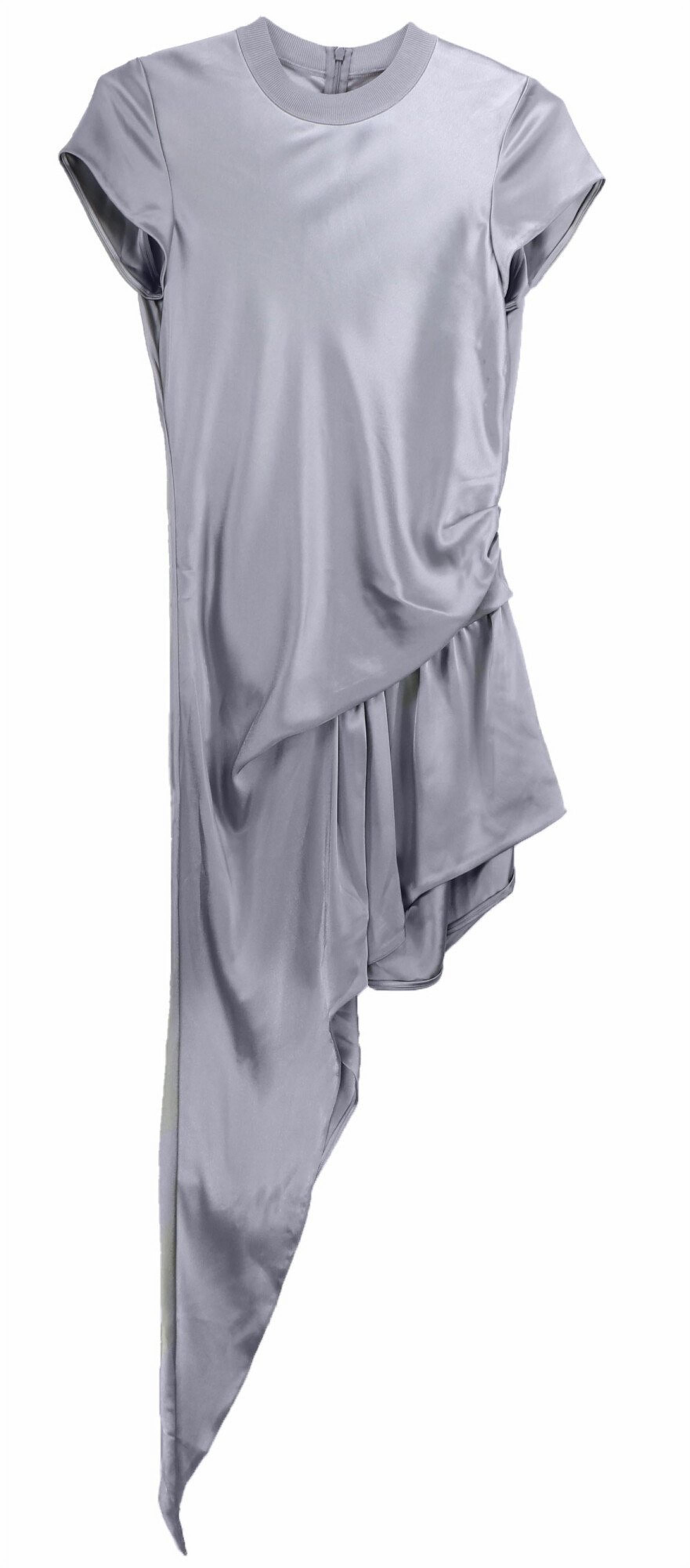 Alexander Wang Womens Gunmetal Asymmetric Cap Sleeve Dominican Republic |  Ubuy