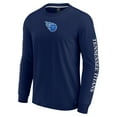 thumbnail image 2 of Unisex Fanatics Navy Tennessee Titans Elements Strive Long Sleeve T-Shirt, 2 of 3