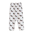 thumbnail image 4 of Goofa Dachshund Dog Printed Soft Pajama Pants for Women, Wide Leg Comfy Casual Lounge Yoga Pants-Medium, 4 of 9