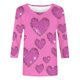 thumbnail image 4 of RKSTN Valentines 3/4 Sleeve Tops for Women Oversized Crewneck Valentine's Day Graphic Printed Short Sleeve T Shirt Womens Casual Round Neck Loose Comfy Loves Heart Print Three Quarter Sleeve Shirts, 4 of 6