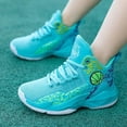 thumbnail image 2 of enyan Kids Shoes Boys Girls Breathable Soft Athletic Basketball Shoes (Little Kid/Big Kid) Blue,1, 2 of 6