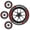 4pcs-a, variant on 2D Car Tire Waterproof Universal Stickers Wheel Decals Motorcycle Auto Exterior Accessories, Raised Sport Lettering Set for SUV Sedan Truck Motorcycle Rim Decor