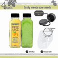 thumbnail image 3 of 8 Pack Juice Bottles 13.5 Ounce Bottles With Lids, Reusable Bulk Bottles, Bevera Bottles, Empty Bottles For Storing Beveras, Juice, 3 of 5