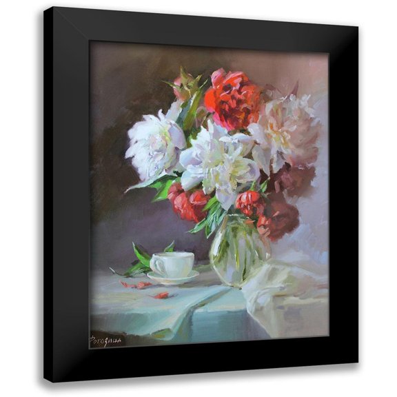 Rogozina, Svetlana 12x14 Black Modern Framed Museum Art Print Titled - Still Life with a cup