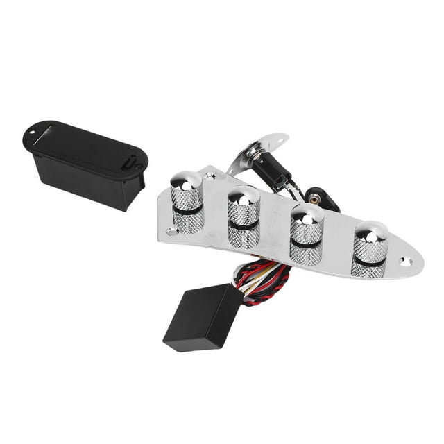 Prewired Metal Guitar Control Plate High Performance 3 Band EQ Bass Preamp for Music Enthusiasts