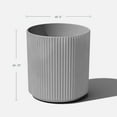 thumbnail image 3 of PRZL Planter - Large Round Planter for Indoor or Outdoor Patio/Balcony | Made from Plastic & Concrete with Drainage Holes | Modern Décor for Flowers, Trees, Tall Plants(20 inch Gray), 3 of 16
