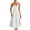 White, variant on SnnmBlm Sleeveless Corset Dress for Women 2Elegant Spaghetti Strap Midi Dress Flowy Pleated Hem Low Cut Prom Dresses Blue S
