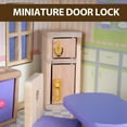 thumbnail image 4 of 1/12 Scale Dollhouse Door Lock Miniature Hardware Handle Alloy Accessories for Kids Pretend Play Toy, 4 of 6