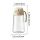 thumbnail image 2 of Botella dispensadora de aceite de vidrio con boquilla automática a prueba de fugas - Recipiente de condimentos de cocina de 18.5 oz para aceite de cocina, salsa de soja, vinagre - Sin goteo, uso con, 2 of 5