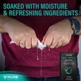 thumbnail image 5 of Shower Body Wipes 12"x12", 40 Individually Wrapped Personal Hygiene Body Wipes for Women and Men, Keep Clean After Gym Travel Camping Outdoors Sports, Unscented, 5 of 7