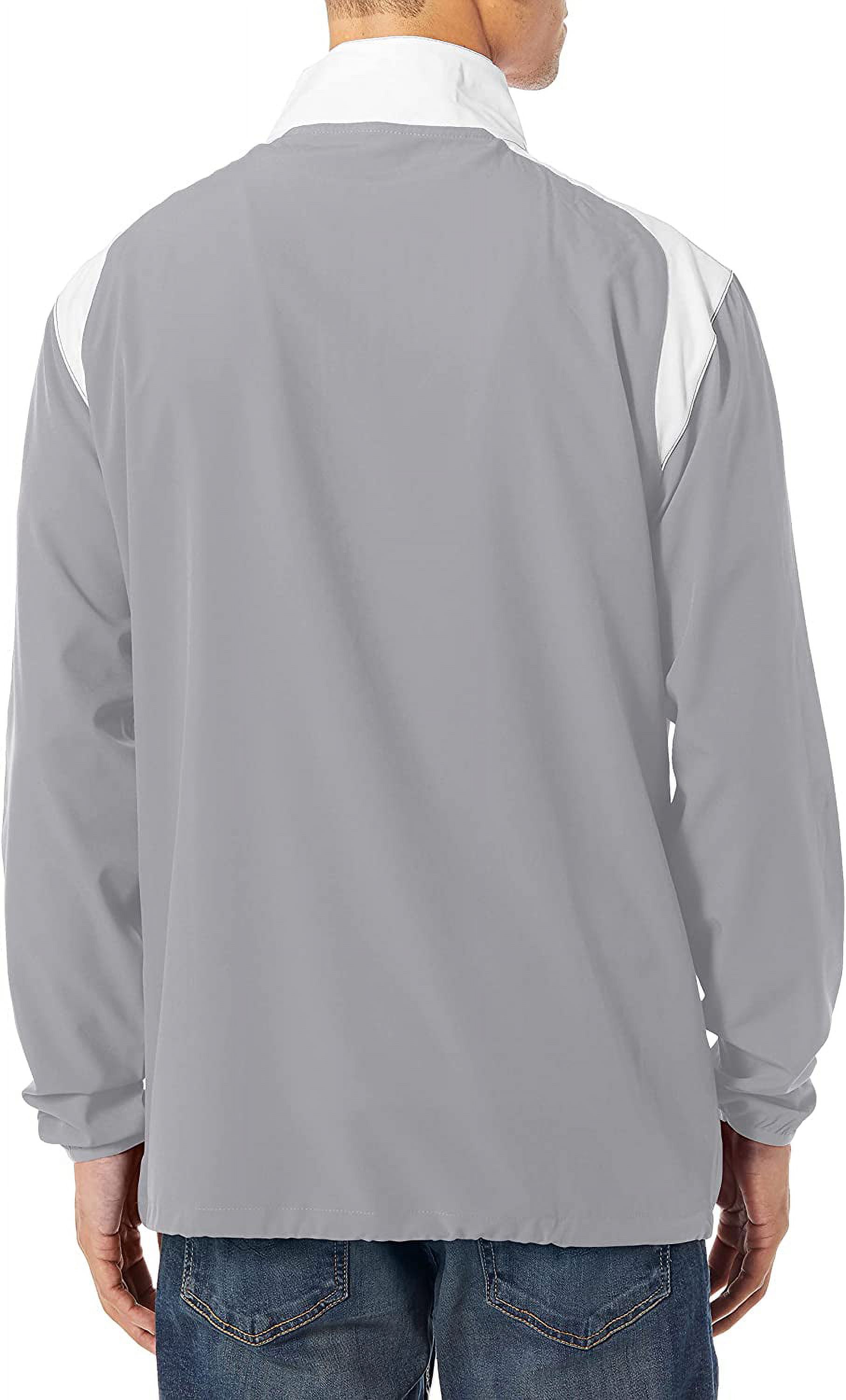 Rawlings Long Sleeve V-Neck Pullover Windbreaker Jacket Water Repellent -  RVNW-BK-L Jackets