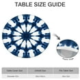 thumbnail image 6 of Blue Tie Dye Star Pattern Round Fitted Tablecloth with Elastic Edge,Dining Table Cover Waterproof,Outdoor Round Tablecloth for Camping,Dining,Indoor and Outdoor, 6 of 7